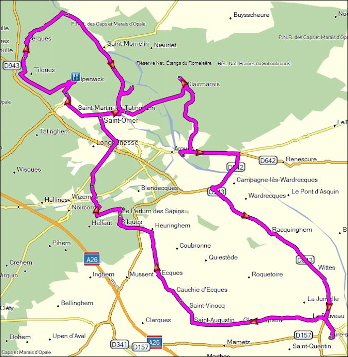 itinéraire nord-pas-de-calais